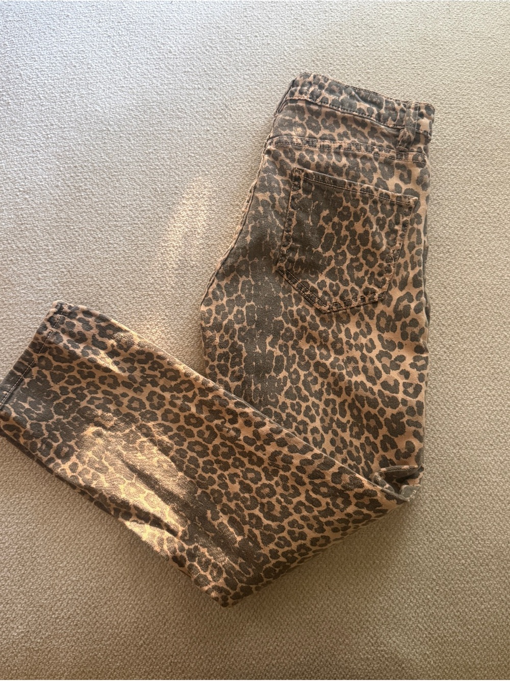 Mango Leopard Print Skinny Jeans